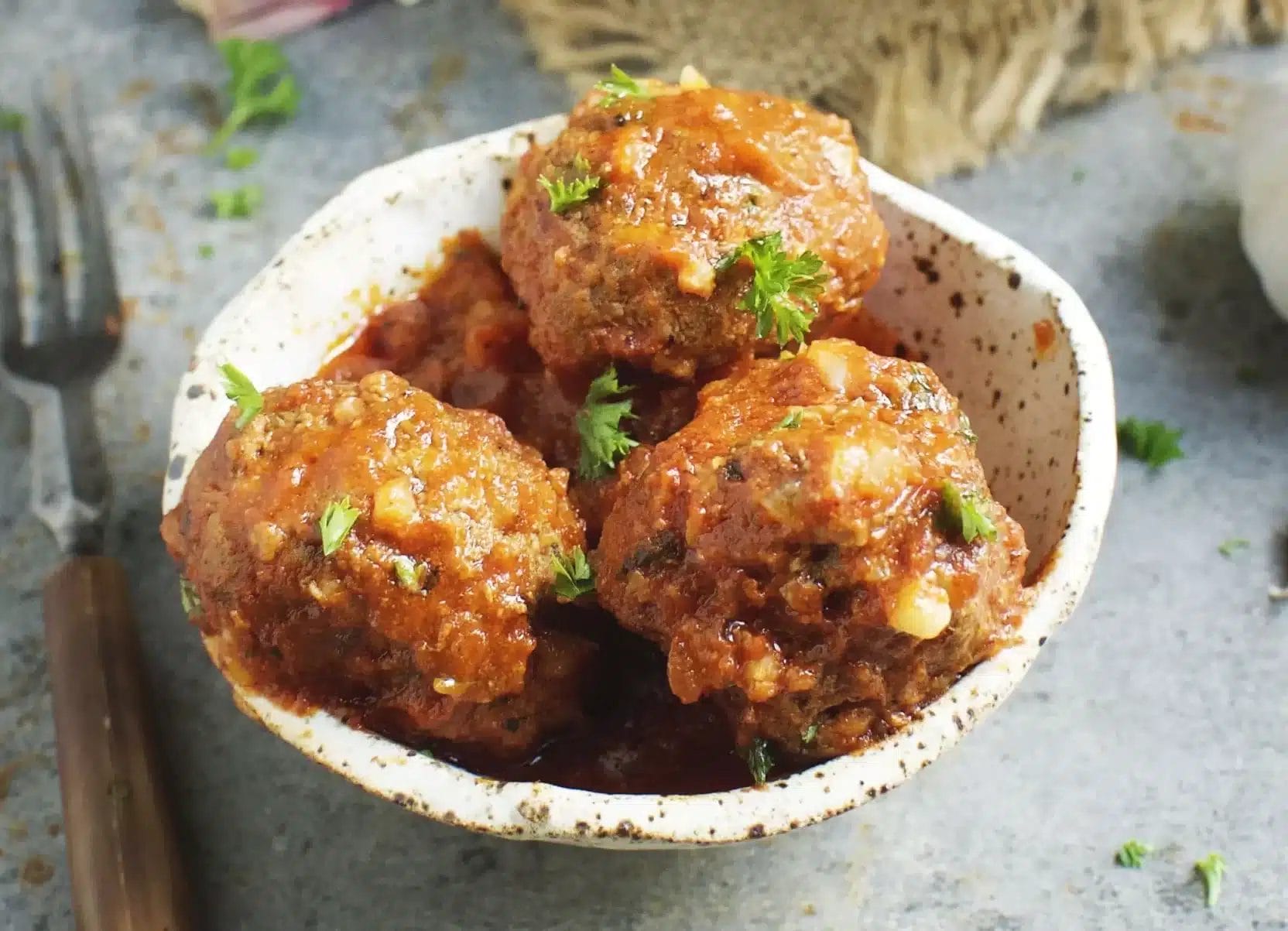 Low Carb Porcupine Meatballs